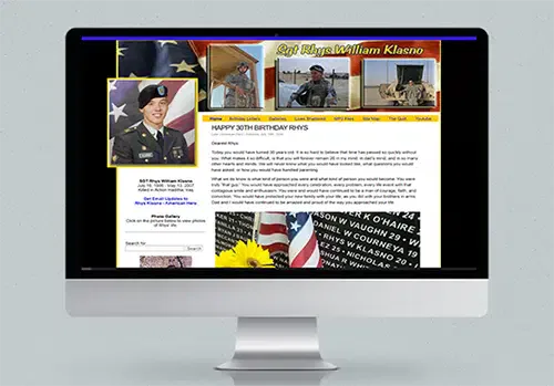 SGT Rhs Klasno website mock-up